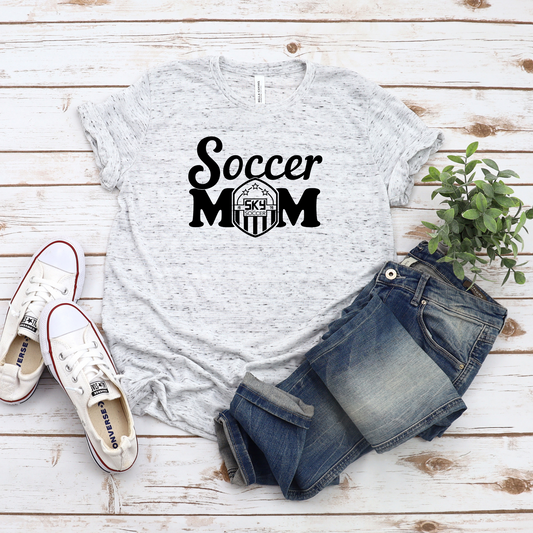 Sky Soccer Mom T- Black Logo