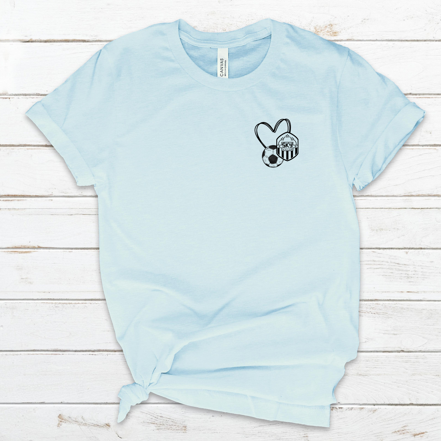 Heart Sky Soccer T-Shirt (Choose your Color!)